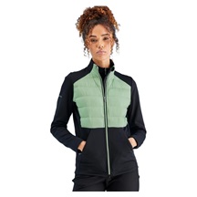 Ping Clare Zoned fleece damska kurtka, black/eucalyptus multi