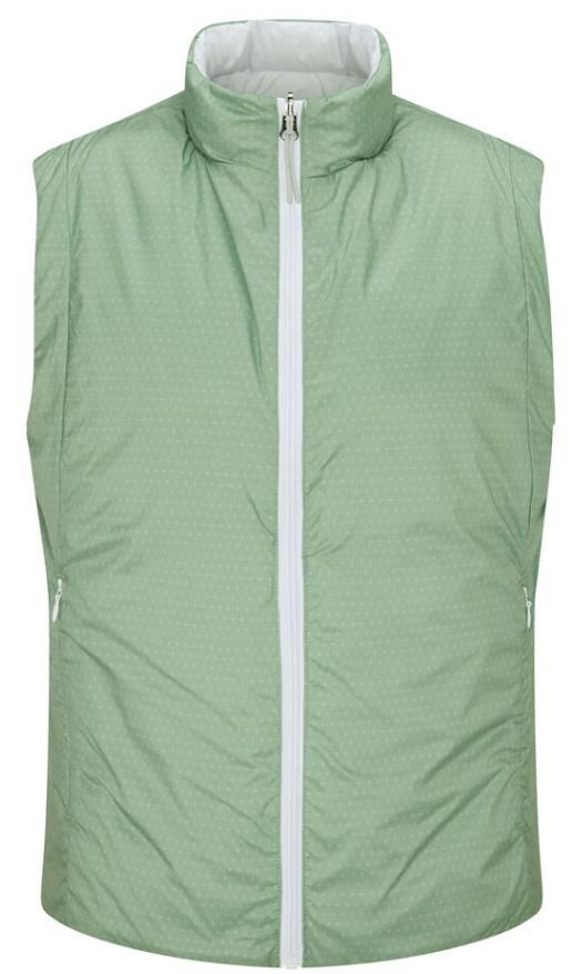 Ping Samantha Clo® insulated reversible damska kamizelka, white/eucalyptus multi