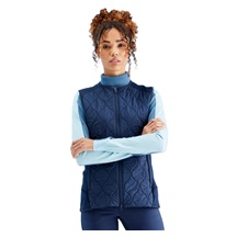 Ping Seren insulated collarless damska kamizelka, granatowa