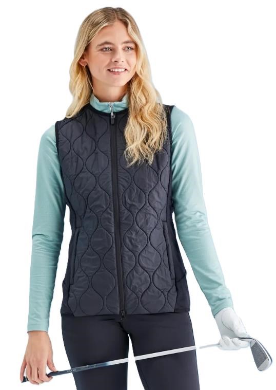 Ping Seren insulated collarless damska kamizelka, czarna