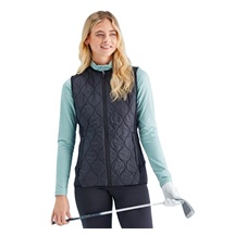 Ping Seren insulated collarless damska kamizelka, czarna