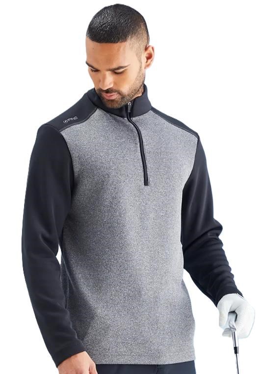 Ping Ramsey męska bluza, black marl/blac