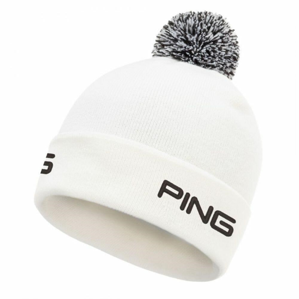 PING Cresting Knit męska czapka zimowa, biała