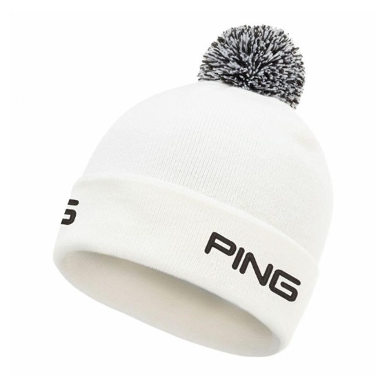 PING Cresting Knit męska czapka zimowa, biała