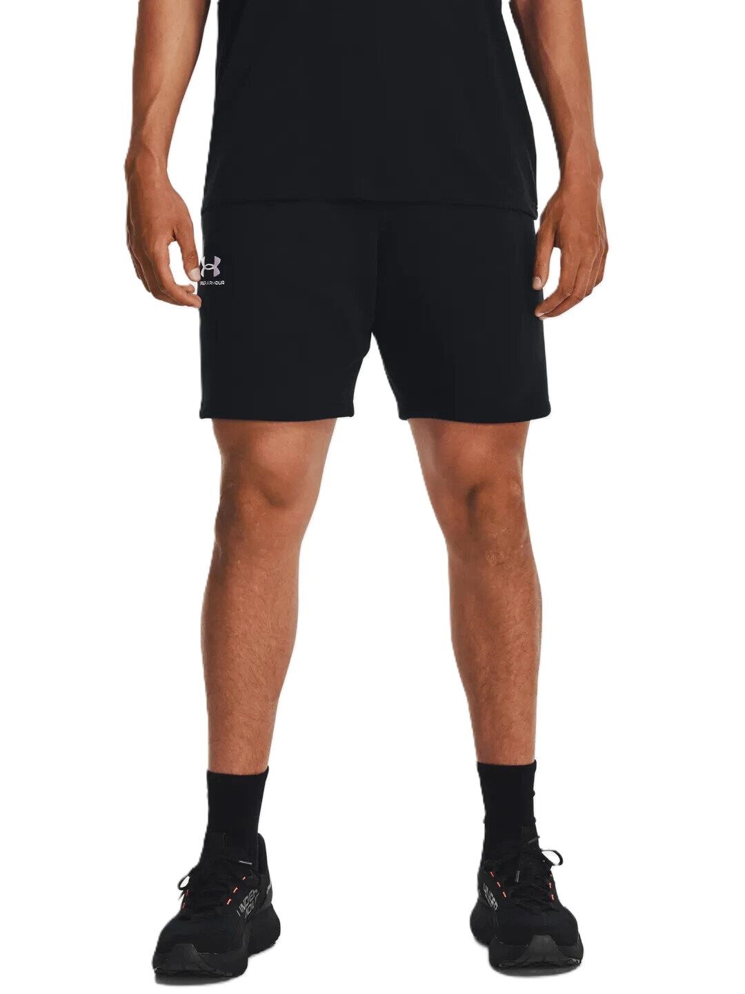 Under Armour Essential Fleece spodenki męskie, czarne