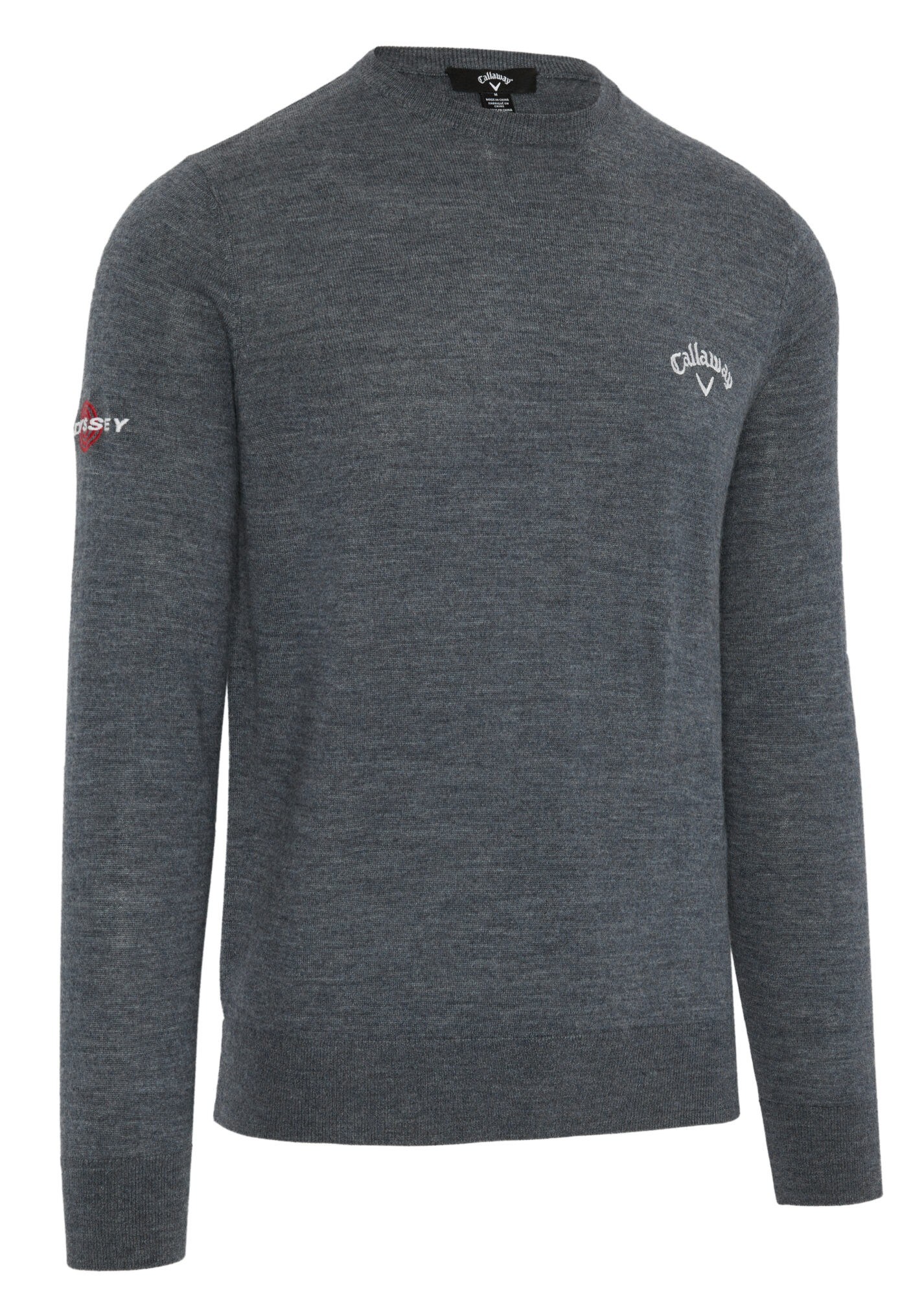 Callaway Crew Neck Merino Mix męski sweter, szary