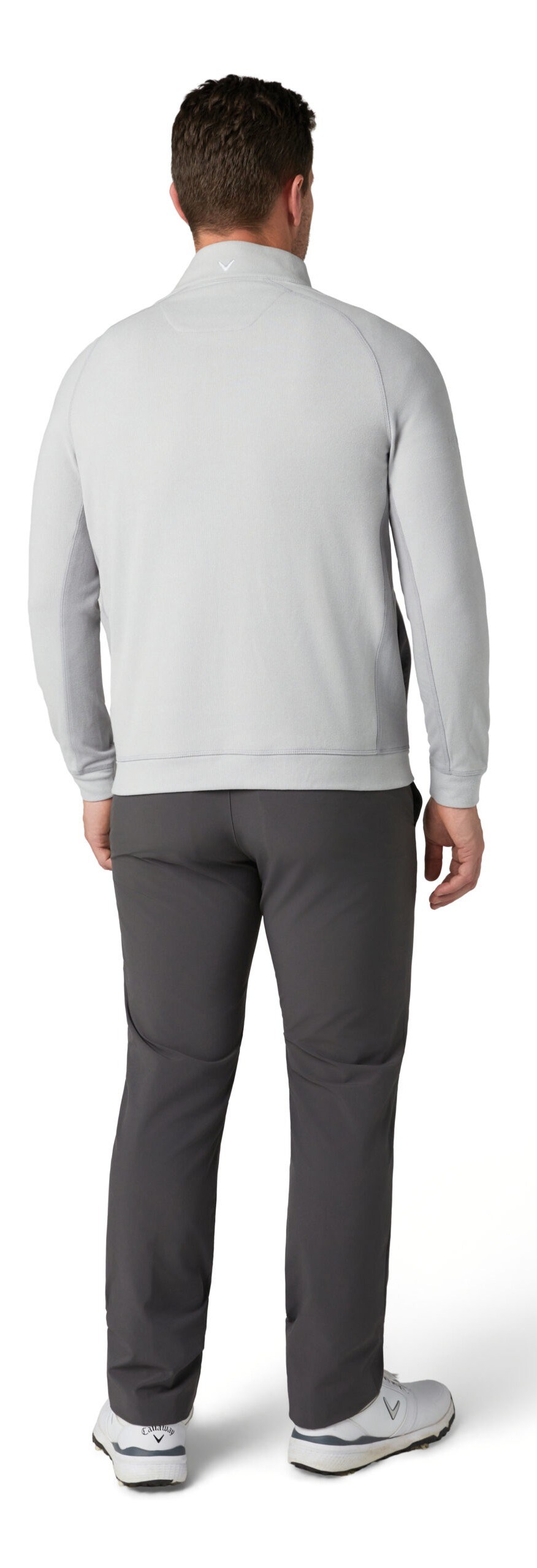 Callaway Brushed Rib 1/4 Zip męska bluza, concrete