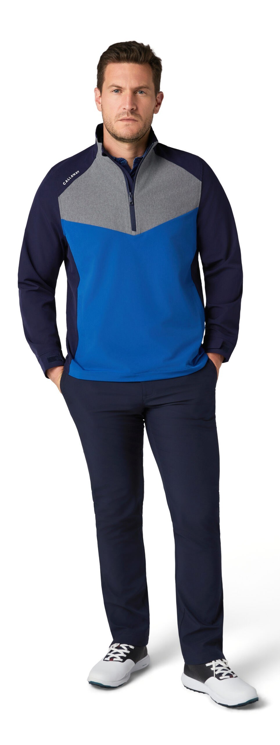 Callaway 1/2 Zip Wind męska kurtka, peacoat