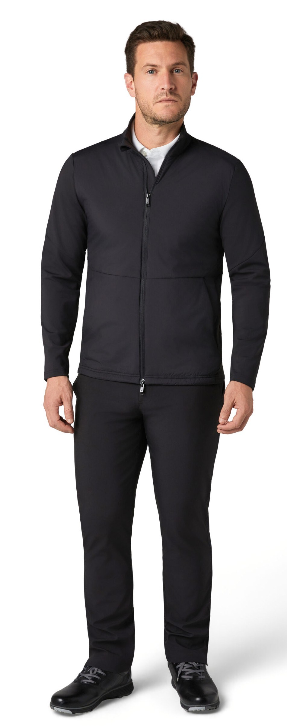 Callaway Mixed Media Full Zip męska kurtka, caviar