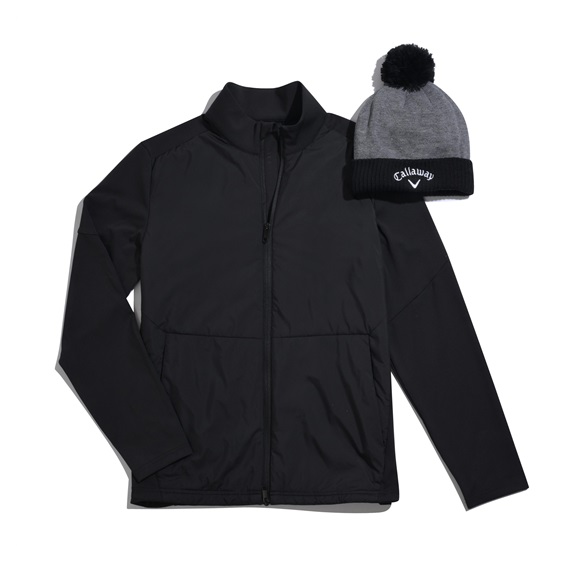 Callaway Mixed Media Full Zip męska kurtka, caviar