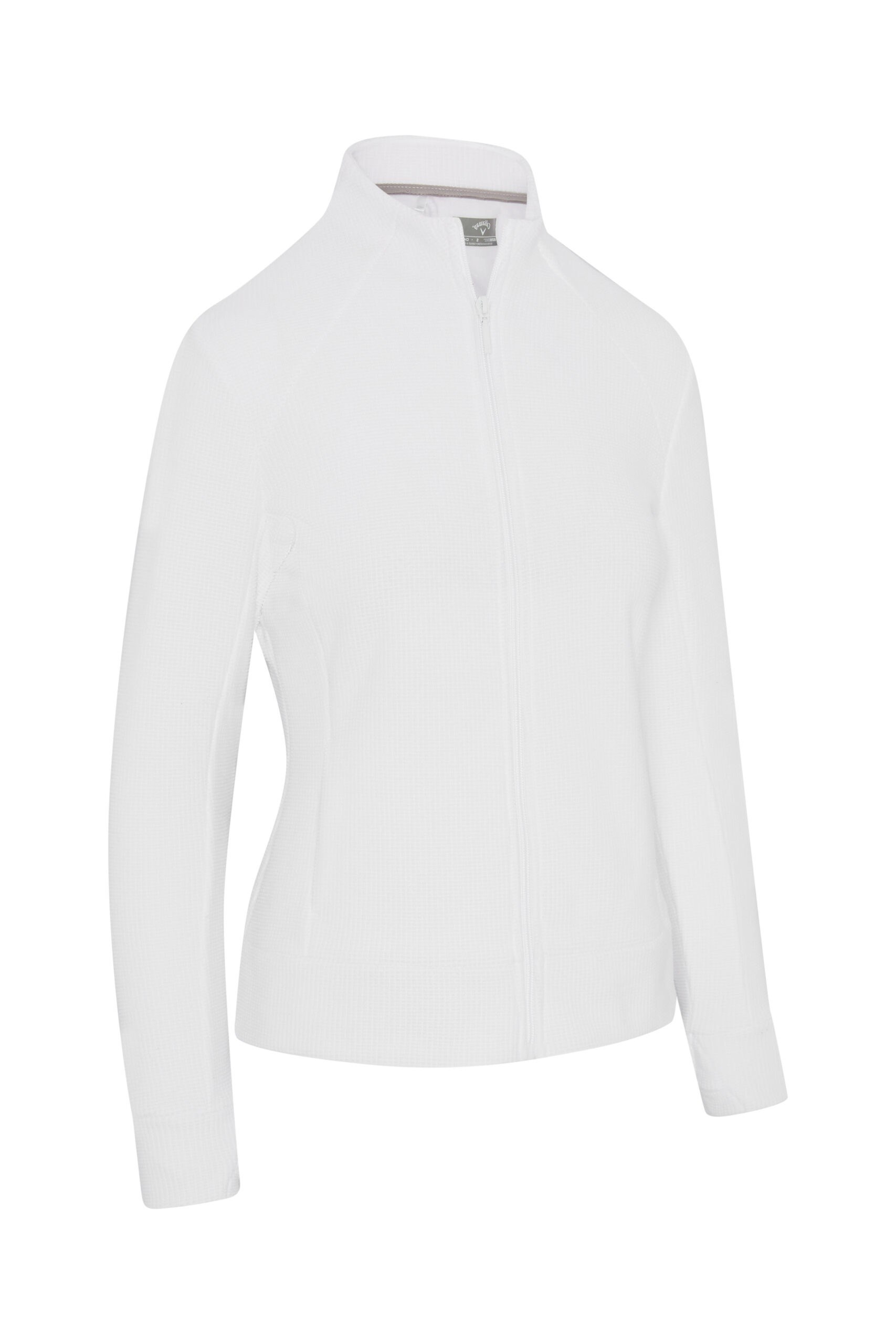 Callaway Stretch Waffle Knit Fleece damska kurtka, biała