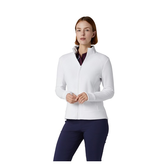 Callaway Stretch Waffle Knit Fleece damska kurtka, biała
