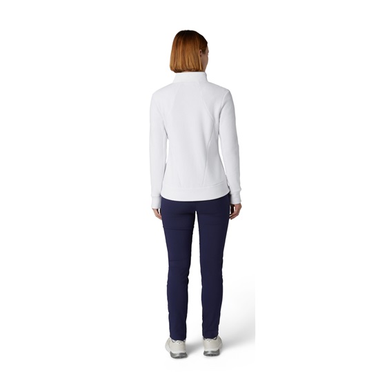 Callaway Stretch Waffle Knit Fleece damska kurtka, biała