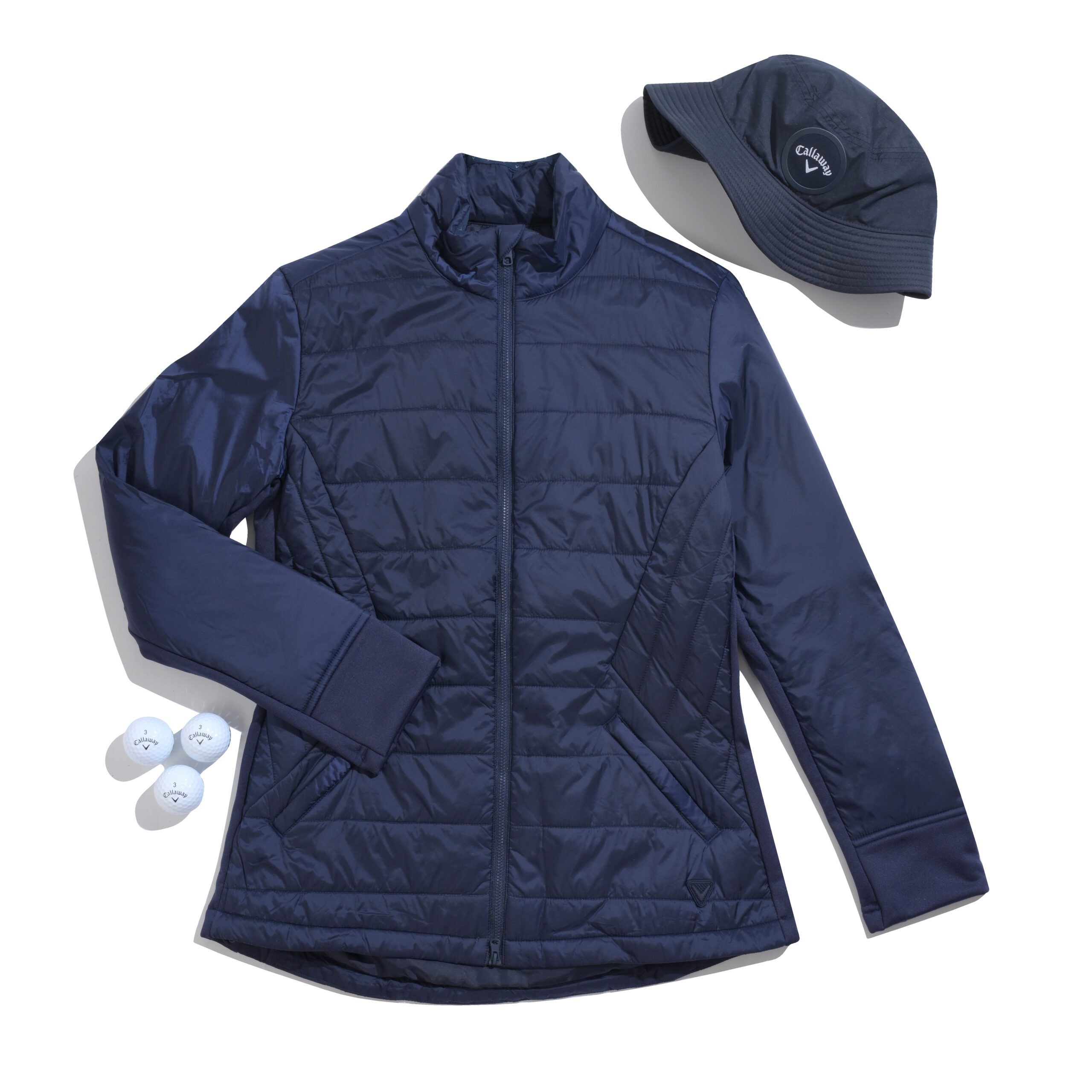 Callaway Quilted Puffer damska kurtka, granatowa