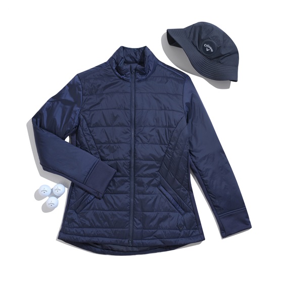 Callaway Quilted Puffer damska kurtka, granatowa
