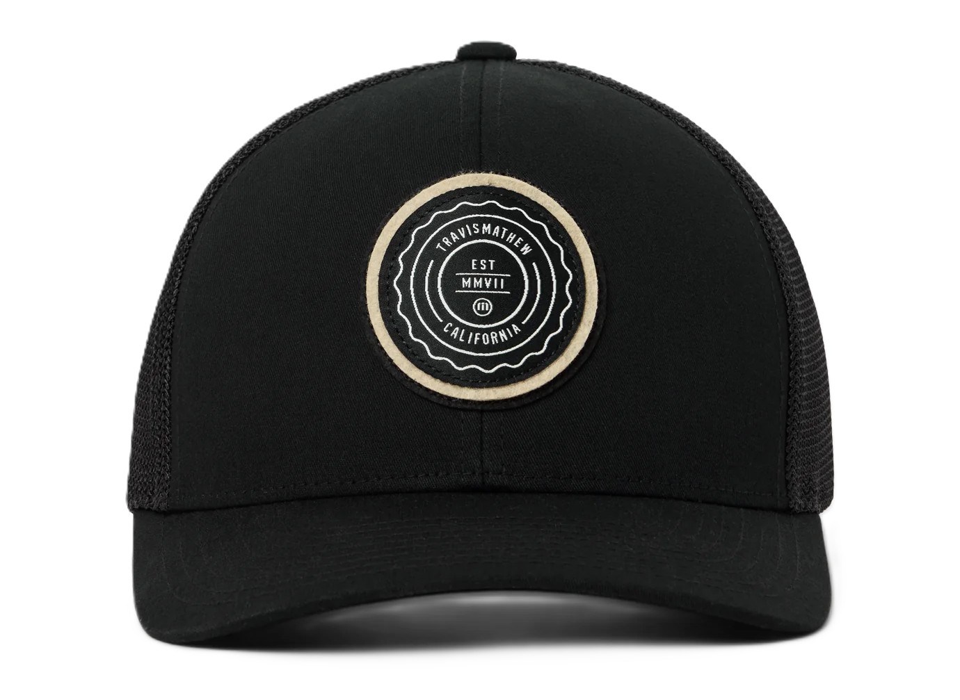 Travis Mathew The Patch Youth Hat czapka z daszkiem dla dzieci, czarna