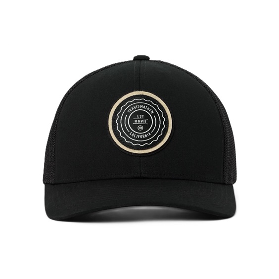 Travis Mathew The Patch Youth Hat czapka z daszkiem dla dzieci, czarna
