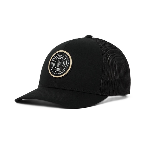 Travis Mathew The Patch Youth Hat czapka z daszkiem dla dzieci, czarna