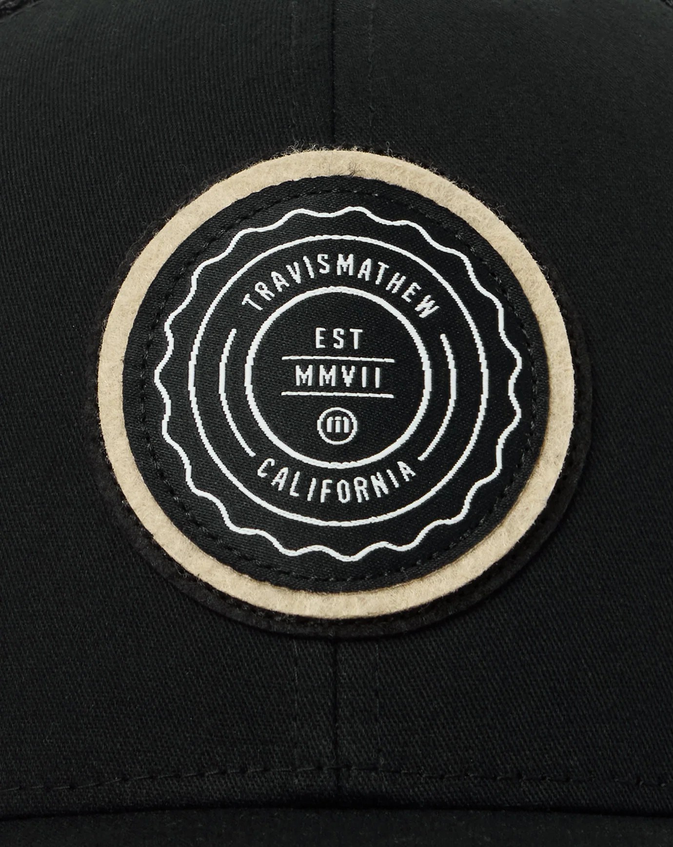 Travis Mathew The Patch Youth Hat czapka z daszkiem dla dzieci, czarna