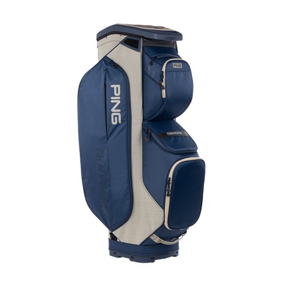 Ping Traverse 244 cart bag, navy/wheater sand