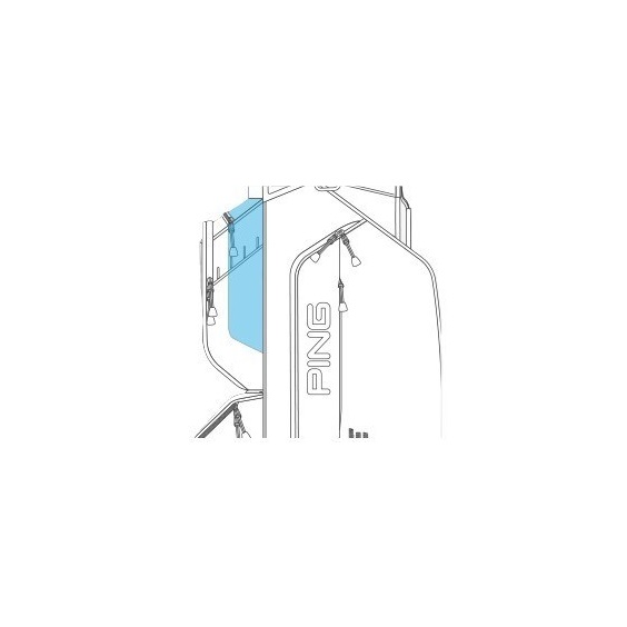 Ping Traverse 244 cart bag, navy/wheater sand