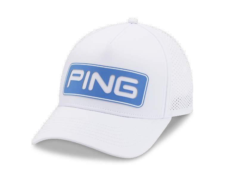 PING Tour Vented Delta czapka z daszkiem, white/fresh water