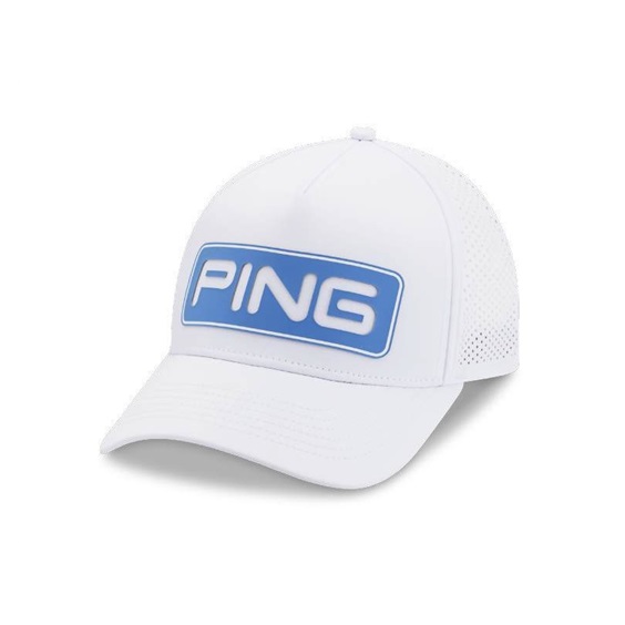 PING Tour Vented Delta czapka z daszkiem, white/fresh water