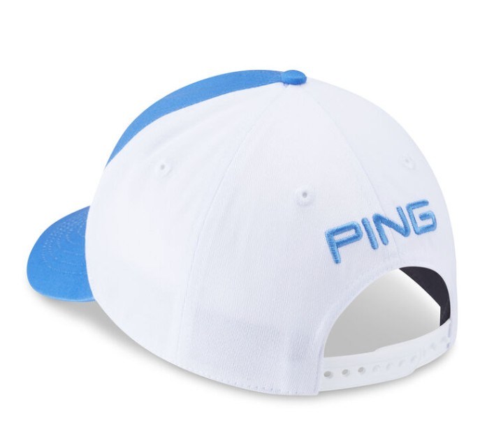 PING Tour Classic czapka z daszkiem, fresh water/white