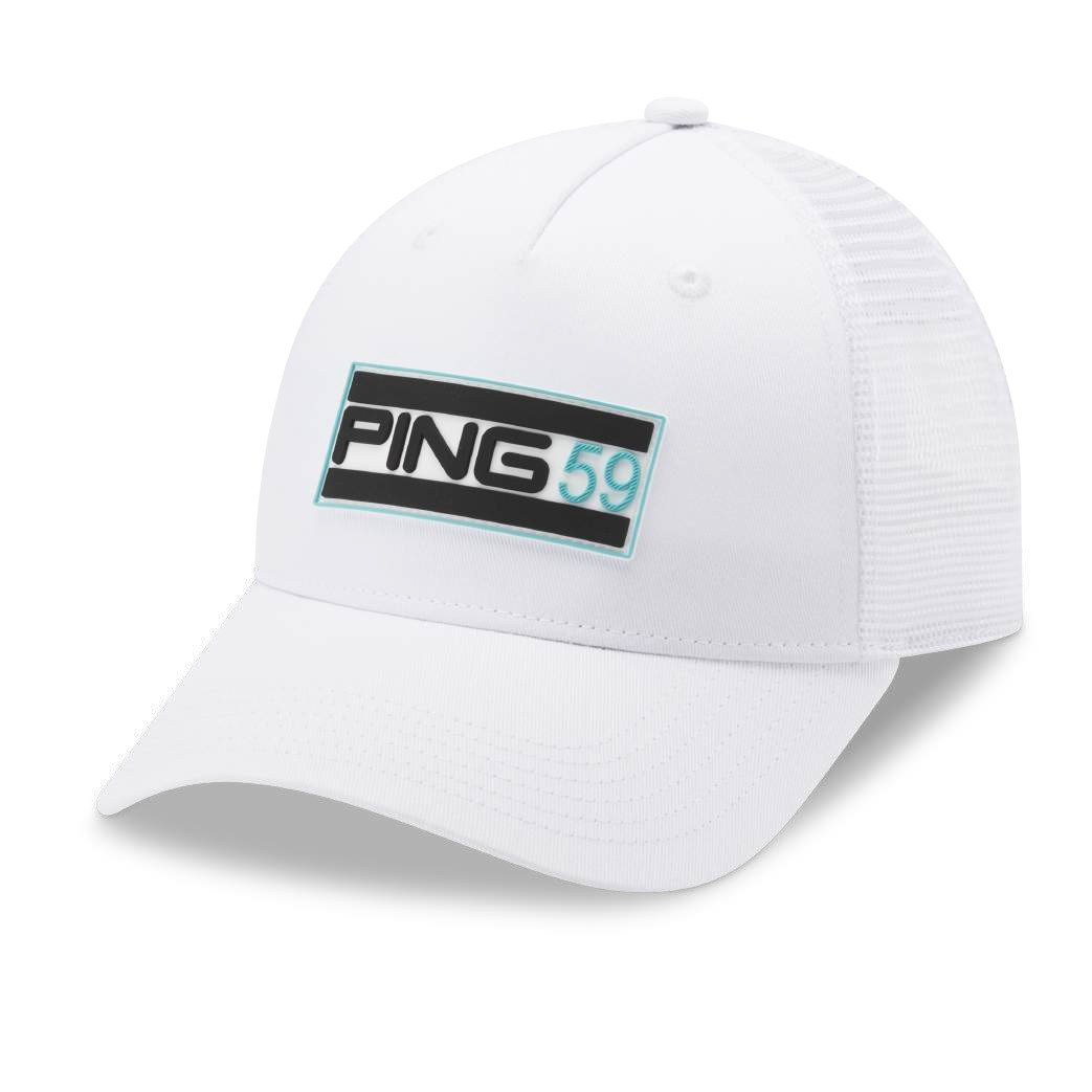 Ping Trucker czapka z daszkiem, biała
