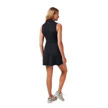 Travis Mathew Moveknit Sleeveless Polo damska sukienka, czarna