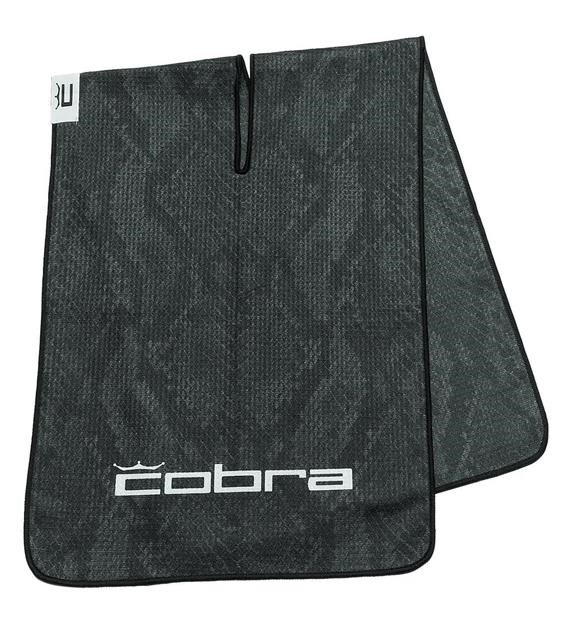 Cobra Snakeskin ręcznik golfowy, black snakeskin
