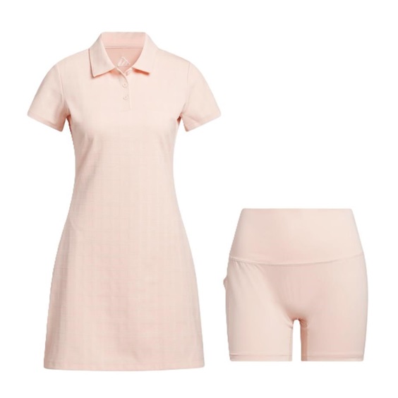 Adidas Ultimate+ sukienka golfowa, blush pink