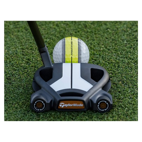 TaylorMade Tour Response Stripe Neon Yellow piłki golfowe