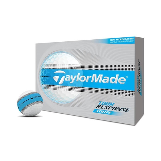 TaylorMade Tour Response Stripe Blue piłki golfowe