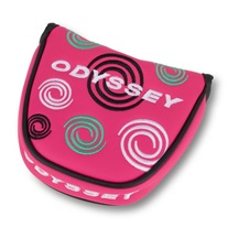 Odyssey Swirl Mallet putter headcover, różowy