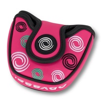 Odyssey Swirl Mallet putter headcover, różowy