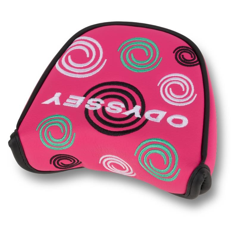 Odyssey Swirl Mallet putter headcover, różowy