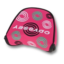 Odyssey Swirl Mallet putter headcover, różowy