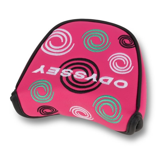 Odyssey Swirl Mallet putter headcover, różowy