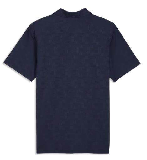 Puma Mattr Deco Jacquard męskie polo, granatowe