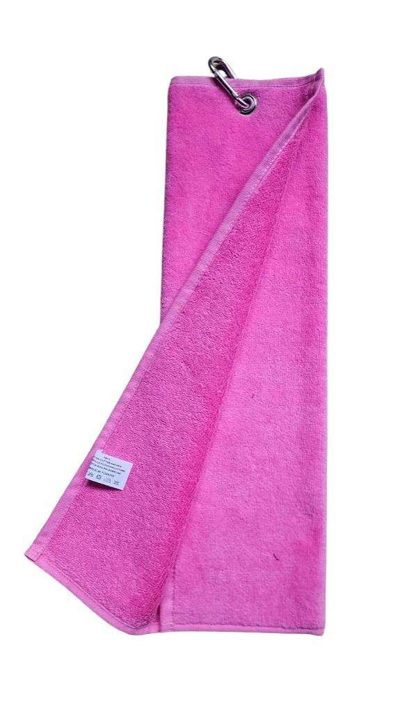 OEM Three Fold ręcznik golfowy, fuksja