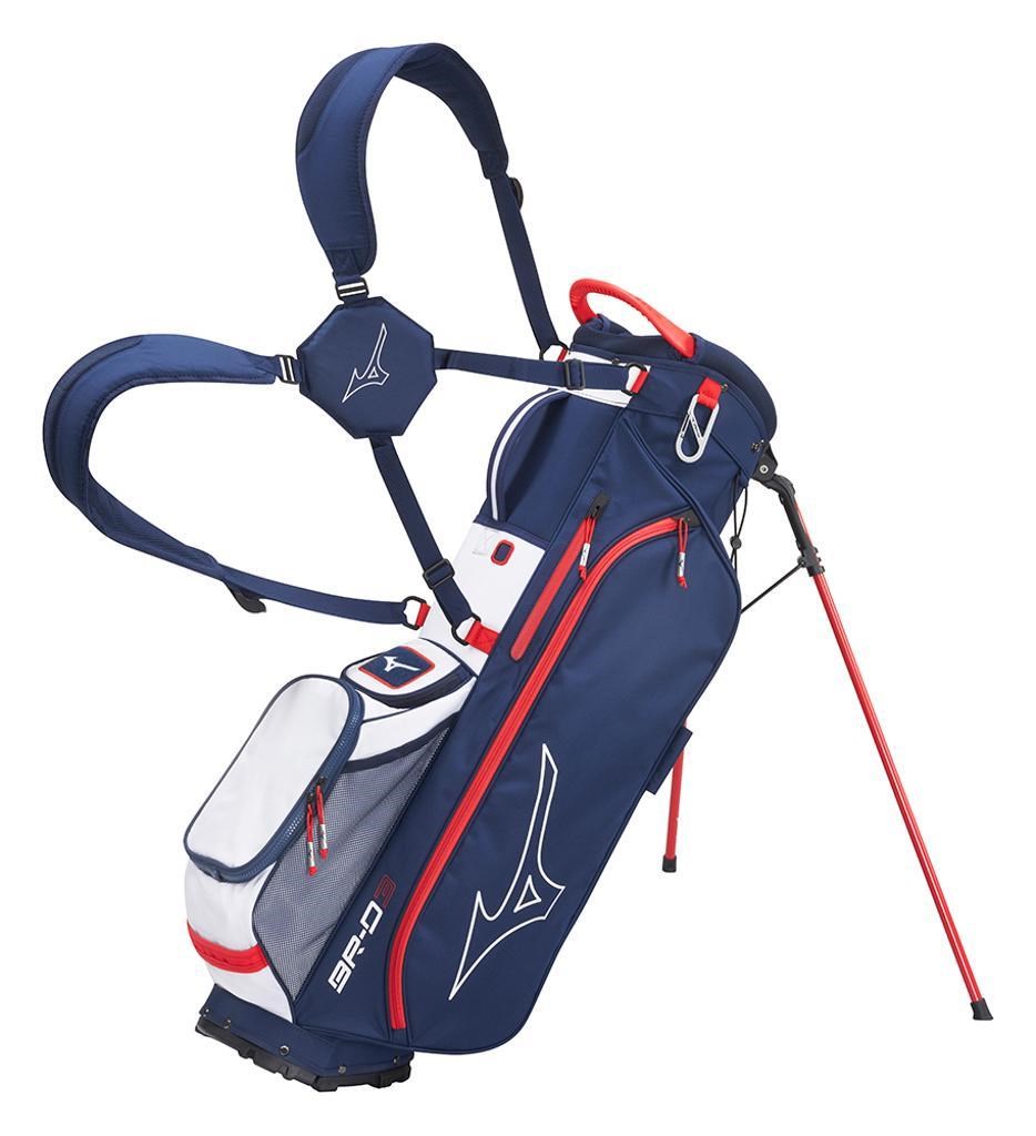 Mizuno BR-D3 stand bag, granatowo/czerwona