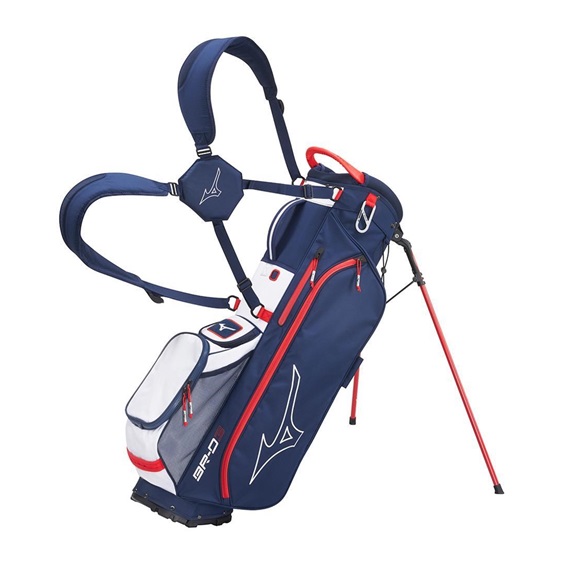 Mizuno BR-D3 stand bag, granatowo/czerwona
