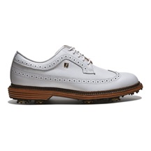 FootJoy Premiere Series Marquis mens golf shoes, white/brown