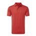 FootJoy Micro Feeder Stripe Lisle męskie polo, red tonal