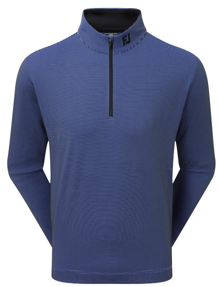 FootJoy Ottoman Stripe Chill-Out męska bluza, black/vivid violet