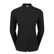 FootJoy Full-Zip Rib Midlayer damska bluza, czarna