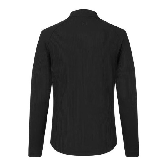FootJoy Full-Zip Rib Midlayer damska bluza, czarna