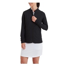 FootJoy Full-Zip Rib Midlayer damska bluza, czarna