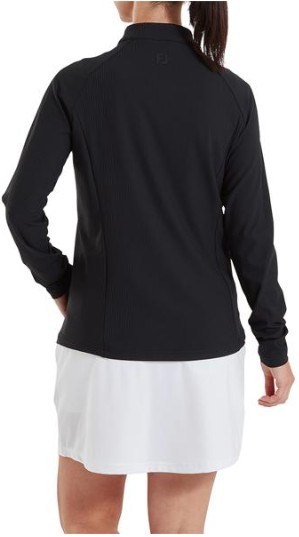 FootJoy Full-Zip Rib Midlayer damska bluza, czarna